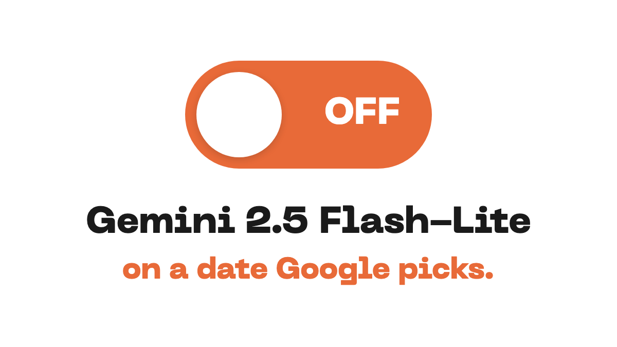 Gemini 2.5 Flash-Lite retires on a date you don't pick, and a like-for-like swap wastes the migration
